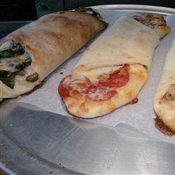 Quick Sausage and Bell Pepper Calzones recipe