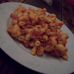 Canadian Bacon Macaroni and Cheese recipe