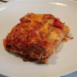 Classic and Simple Meat Lasagna recipe