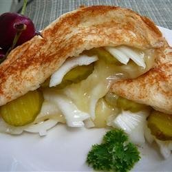 Grilled Cheese, Pickle and Vidalia Onion Sandwich recipe