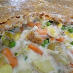Chicken Pot Pie with Cheddar Crust recipe