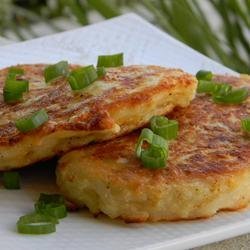 Cheesy Potato Pancakes recipe