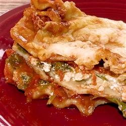 Easy Vegetarian Spinach Lasagna recipe
