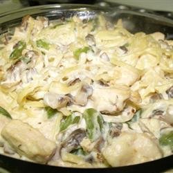 Mushroom Chicken Tetrazzini recipe