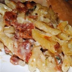 White Cheddar Macaroni with Bacon and Thyme recipe