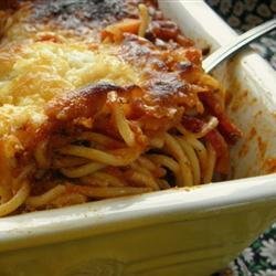 Left Over Spaghetti Lasagna recipe