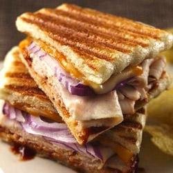 Barbecued Turkey and Cheese Panini recipe