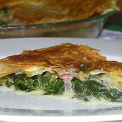 Spinach Pie with Pancetta recipe