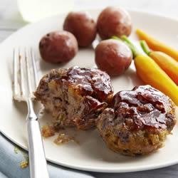 BBQ-Glazed Mini Meatloaves recipe