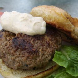 Outside-In Bacon Cheeseburgers With Green Onion Mayo recipe