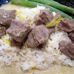 Stewed Veal in a Cream and Lemon Sauce recipe