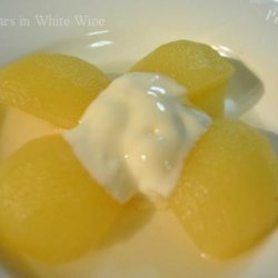 Pears in White Wine recipe