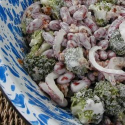 Kidney Beans, Broccoli and Bacon Salad recipe