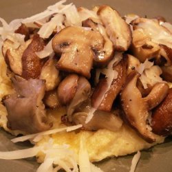 Truffled Roasted Mushrooms on Garlic Polenta recipe