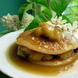 Banoffee Bananas With Buttermilk Pancakes, Ginger and Cream recipe
