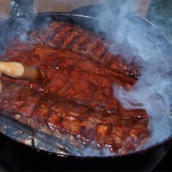 Southern Indiana Smokehouse BBQ'd Ribs recipe