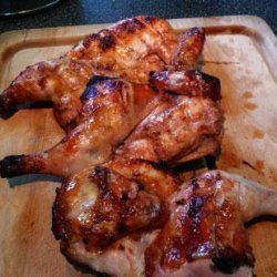 Grilled Game Hens With Citrus, Ginger, and Soy recipe