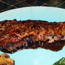 Grilled T-Bone Steaks With Bourbon-Peppercorn Mop Sauce recipe