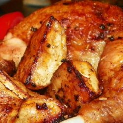 Rosemary Roasted Chicken With Potatoes recipe