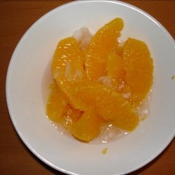 Oranges in Sweet Rose Water recipe