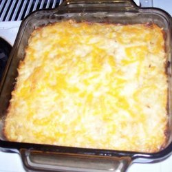 Easy Cheesy Golden Potato Squares recipe