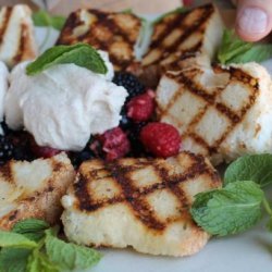 Grilled Angel Food Cake With Fresh Fruit Salsa recipe