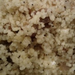 Couscous With Caramelized Onions and Goat Cheese recipe