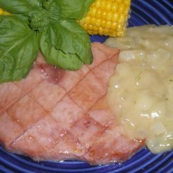 Ham Steaks with Whiskey Sauce recipe