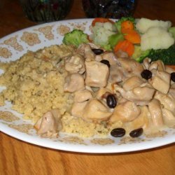 Cubed Chicken With Coffee Sauce recipe