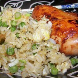 Barbecue Chicken With Fried Rice recipe