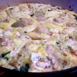Artichoke, Pancetta and Spinach Frittata recipe