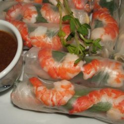 Fresh Spring Rolls With Shrimp for Two recipe