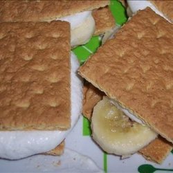 Peanut Butter and Banana S'mores recipe