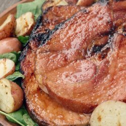 Grilled Ham Steak recipe