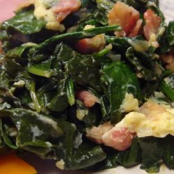 Sweet and Sour German Spinach recipe
