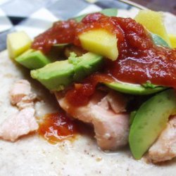 Superfoods Salmon Taco With Mango and Avocado recipe