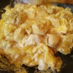 Japanese Chicken With Egg on Rice recipe