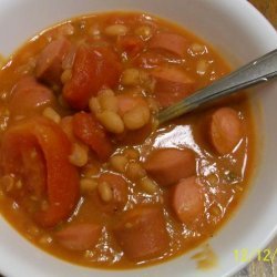 Very Simple Hot Dog Soup recipe