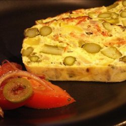 Asparagus, Squash  and Cheese Souffle recipe