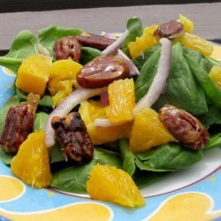 Winter Orange Salad With Pecan Croutons recipe