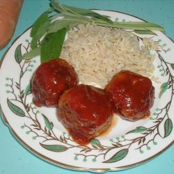 Sweet & Sour Chicken Balls With Brown Rice recipe