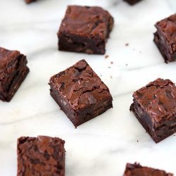Dark Chocolate-Chunk Brownies recipe