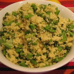 Couscous With Asparagus, Snow Peas and Radishes recipe