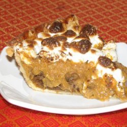 Pumpkin-Ginger Pie With Golden Marshmallow Topping recipe