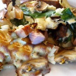 Crustless Stir-Fry Quiche, or Scrambled Omelette recipe