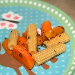 Baby Corn with Carrots recipe