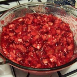 Luby's-Style Cafeteria Cranberry Fruit Salad recipe