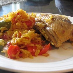 Chicken With Saffron Rice recipe