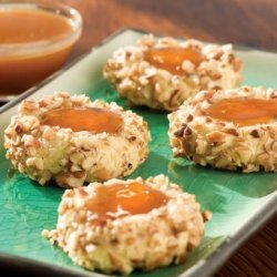 Caramel Apricot Thumbprint Cookies recipe