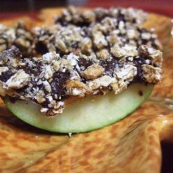 Chocolate -Granola Apple Wedges recipe